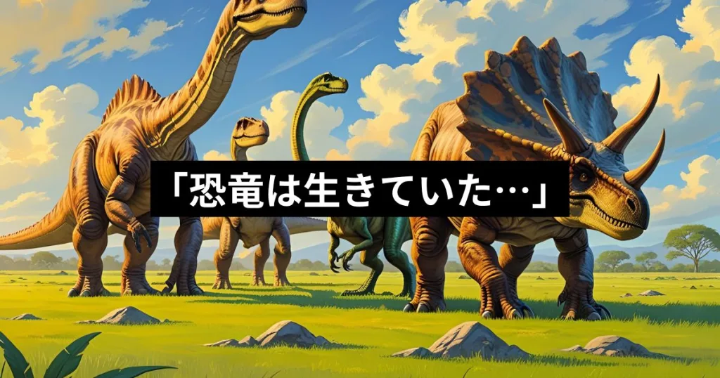 「恐竜は生きていた⋯」