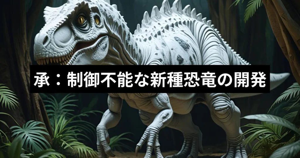 承：制御不能な新種恐竜の開発