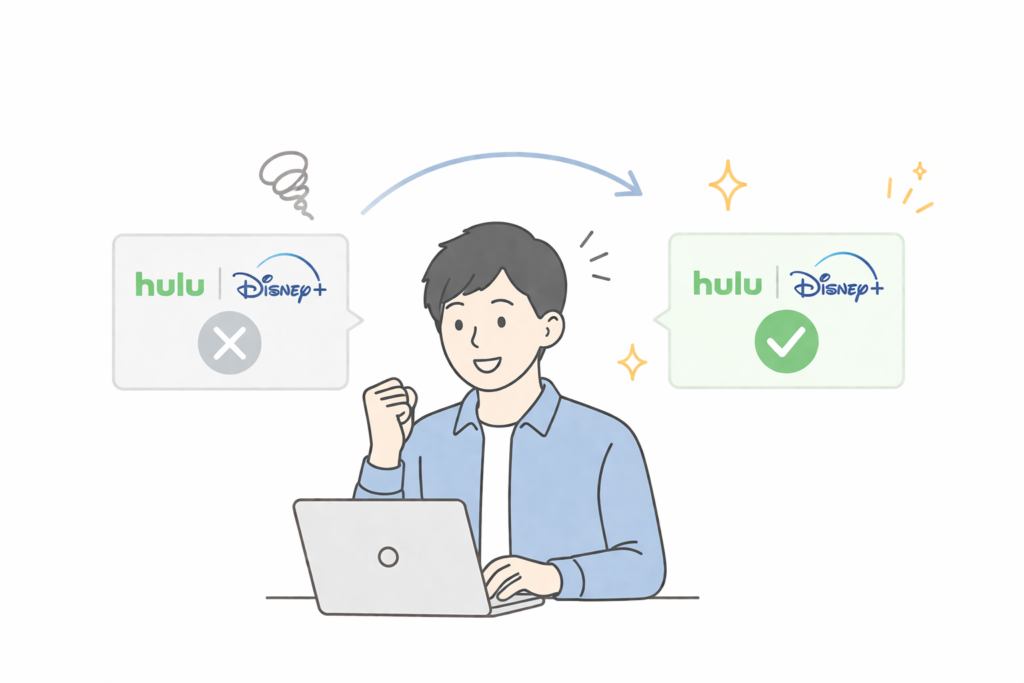 Hulu×ディズニープラスが見れない原因と対処法