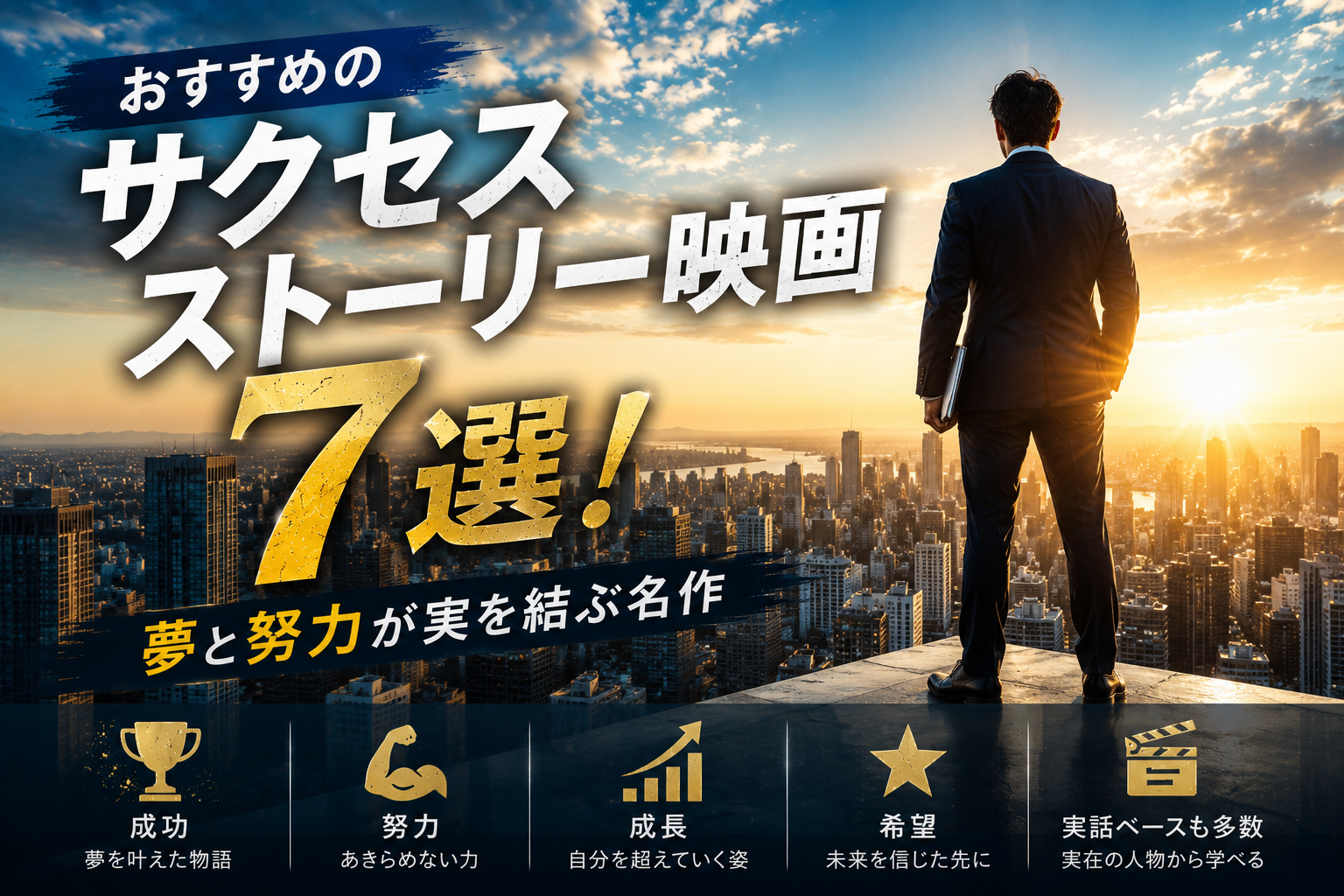 おすすめのサクセスストーリー映画7選｜夢と努力が実を結ぶ名作