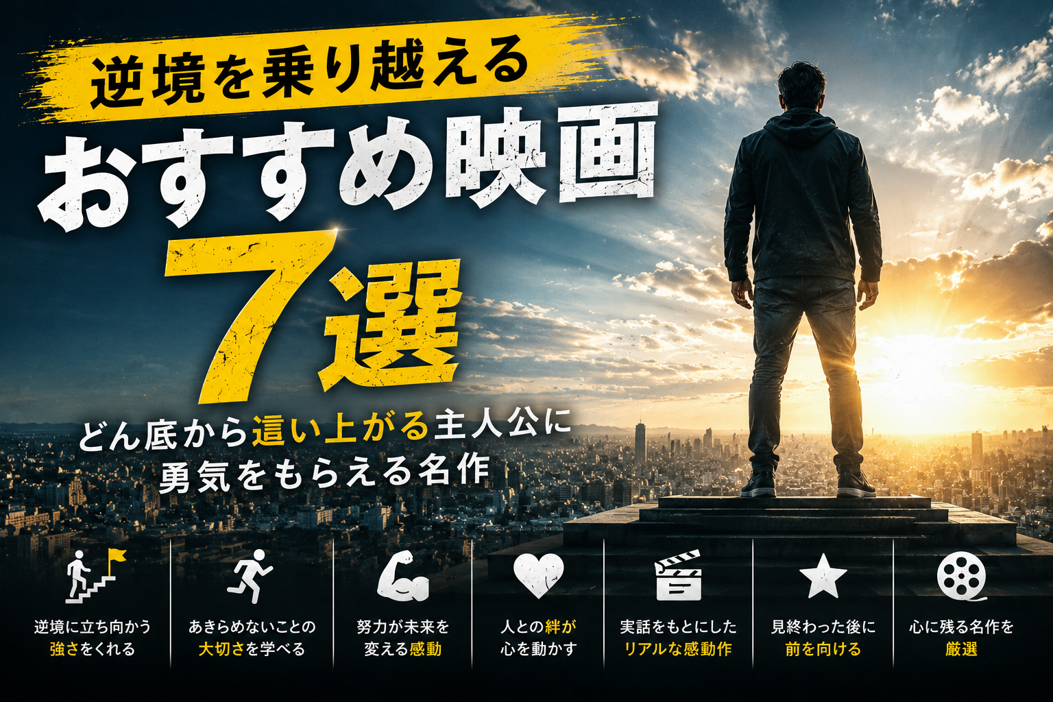 逆境を乗り越えるおすすめ映画7選|どん底から這い上がる主人公に勇気をもらえる名作
