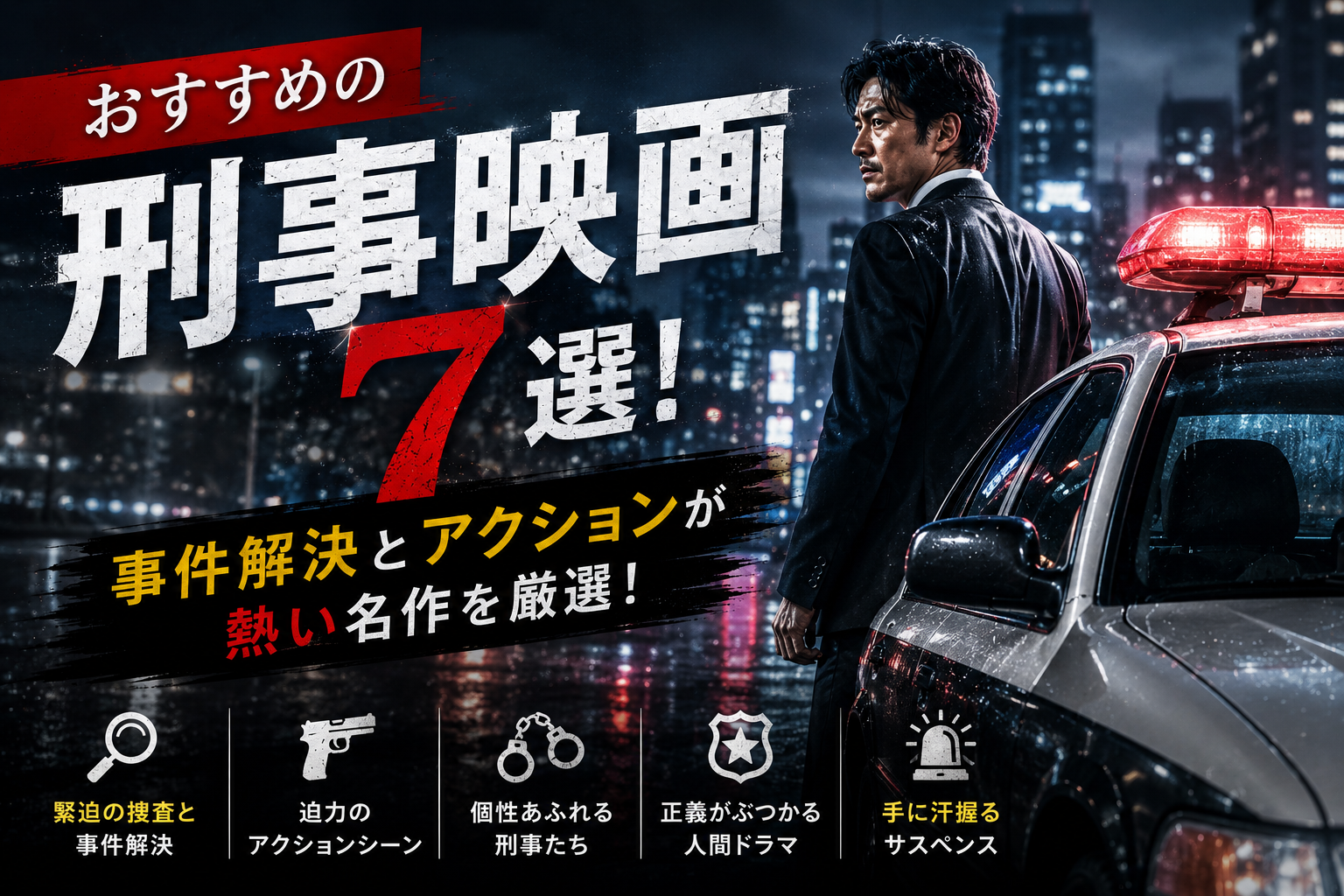 おすすめの刑事映画7選｜事件解決とアクションが熱い名作を厳選！